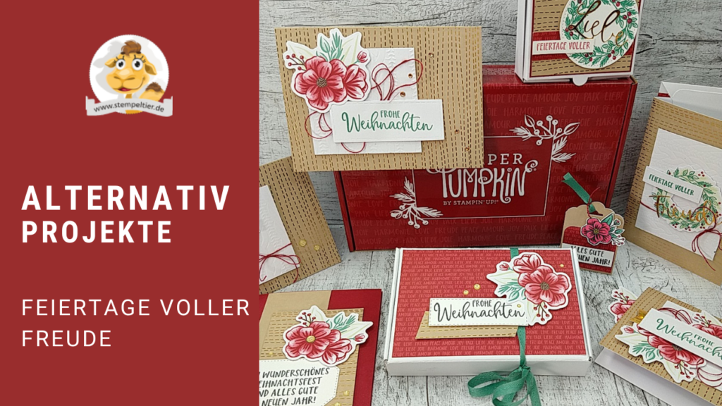 stampin up paper pumpkin feiertage voller freude video alternativ verpackungen