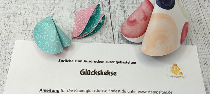 Last minute Silvester DIY Glückskekse