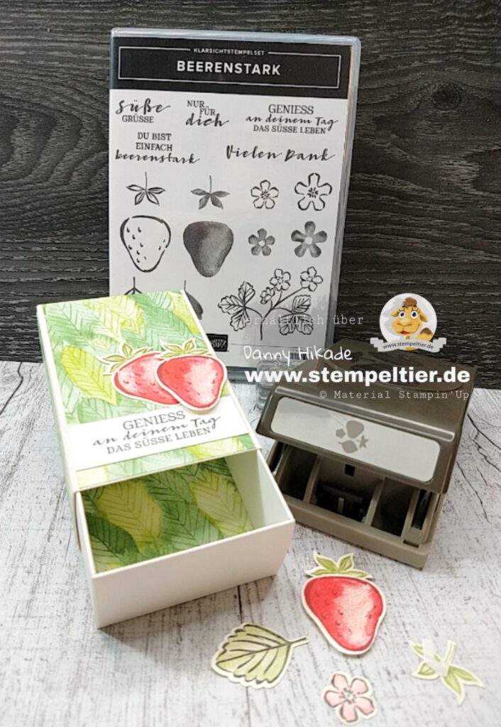 stampin up erdbeeren SAB 2021 handstanze strawberry stempeltier