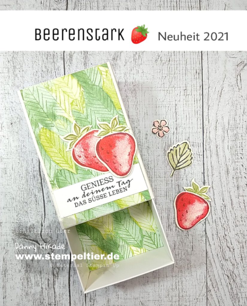 stampin up erdbeeren SAB 2021 handstanze strawberry stempeltier