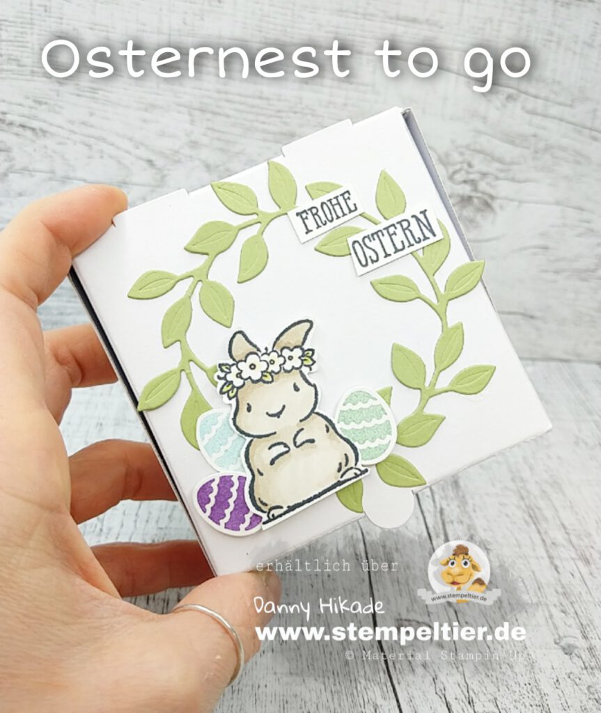 stampin up ostern verpackung hase osternest to go