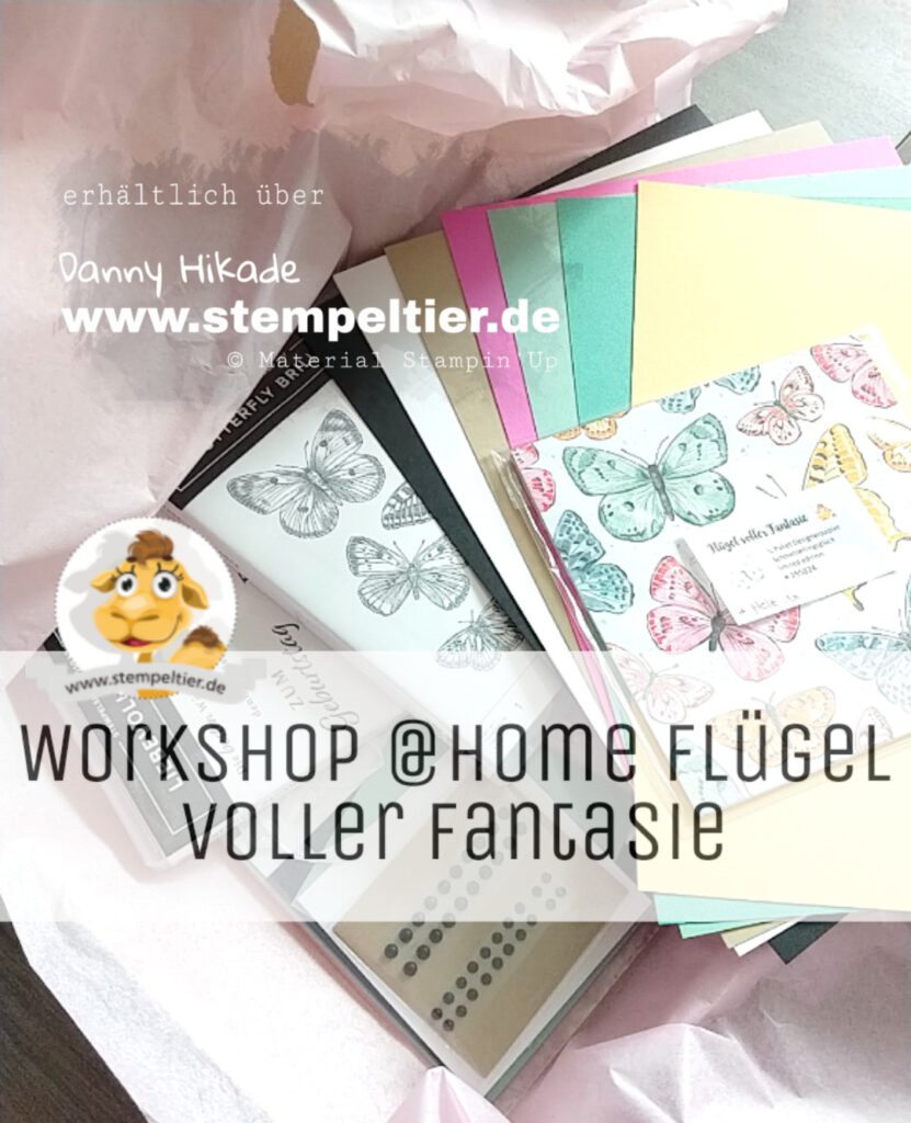 stampin up workshop to go at home stempeltier anleitung schmetterlinge