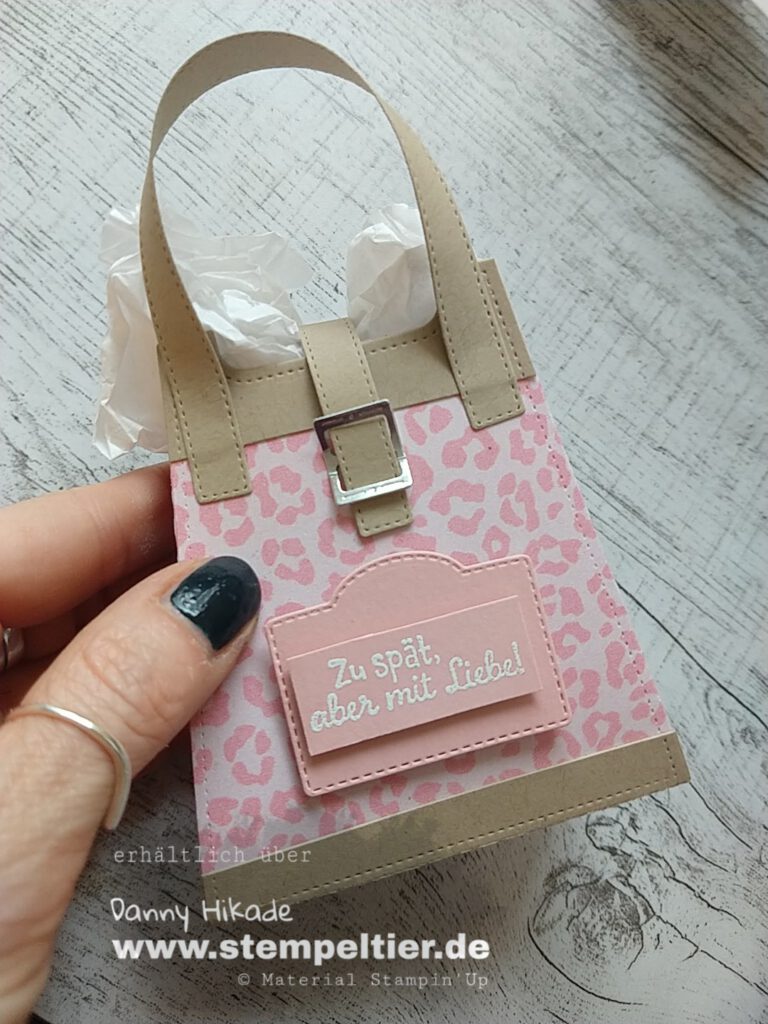 stampin up handtasche leo mustermix stempeltier