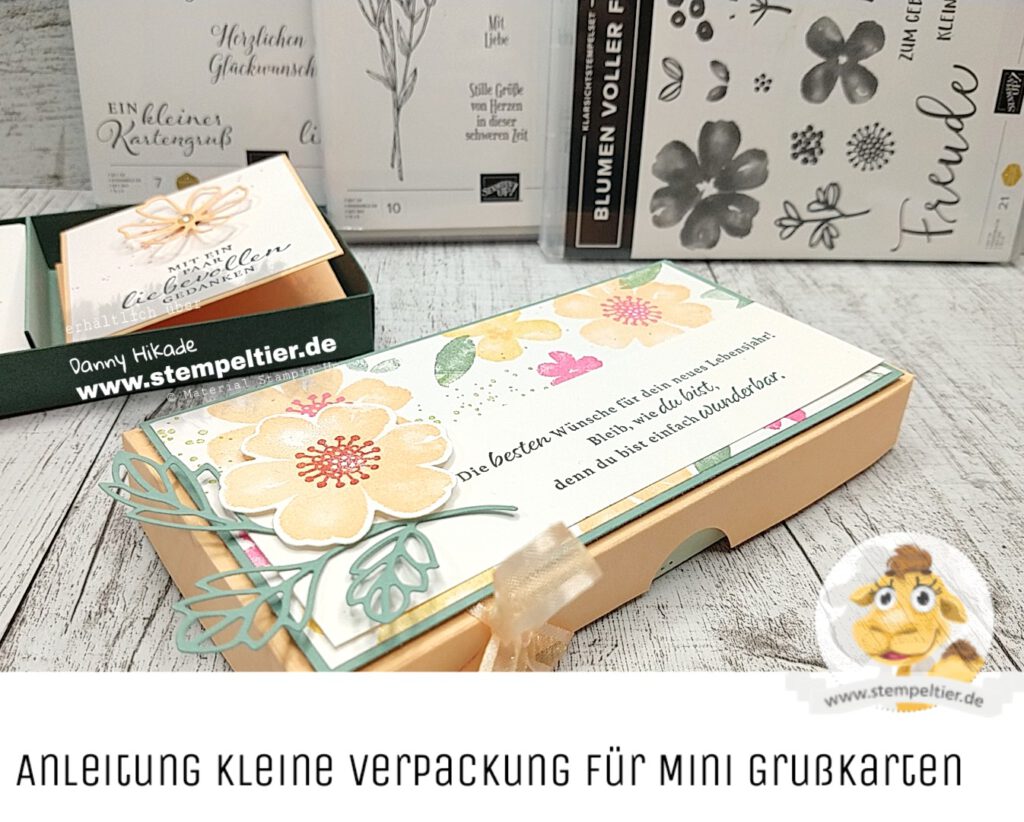 stampin up anleitung verpackung grußkarten blumen freundschaft live