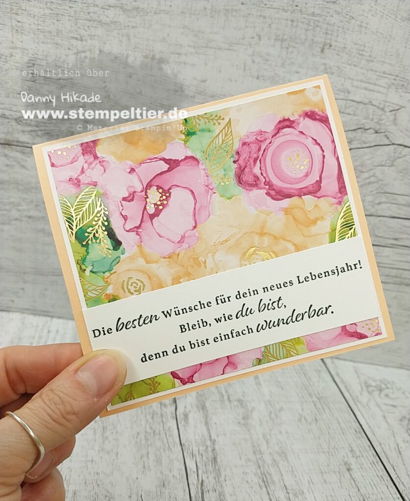 stampin up tintenkunst dsp stempeltier blog hop