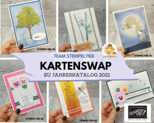 stampin up kartenswap tausch team stempeltier teamaktion jarheskatalog 2021