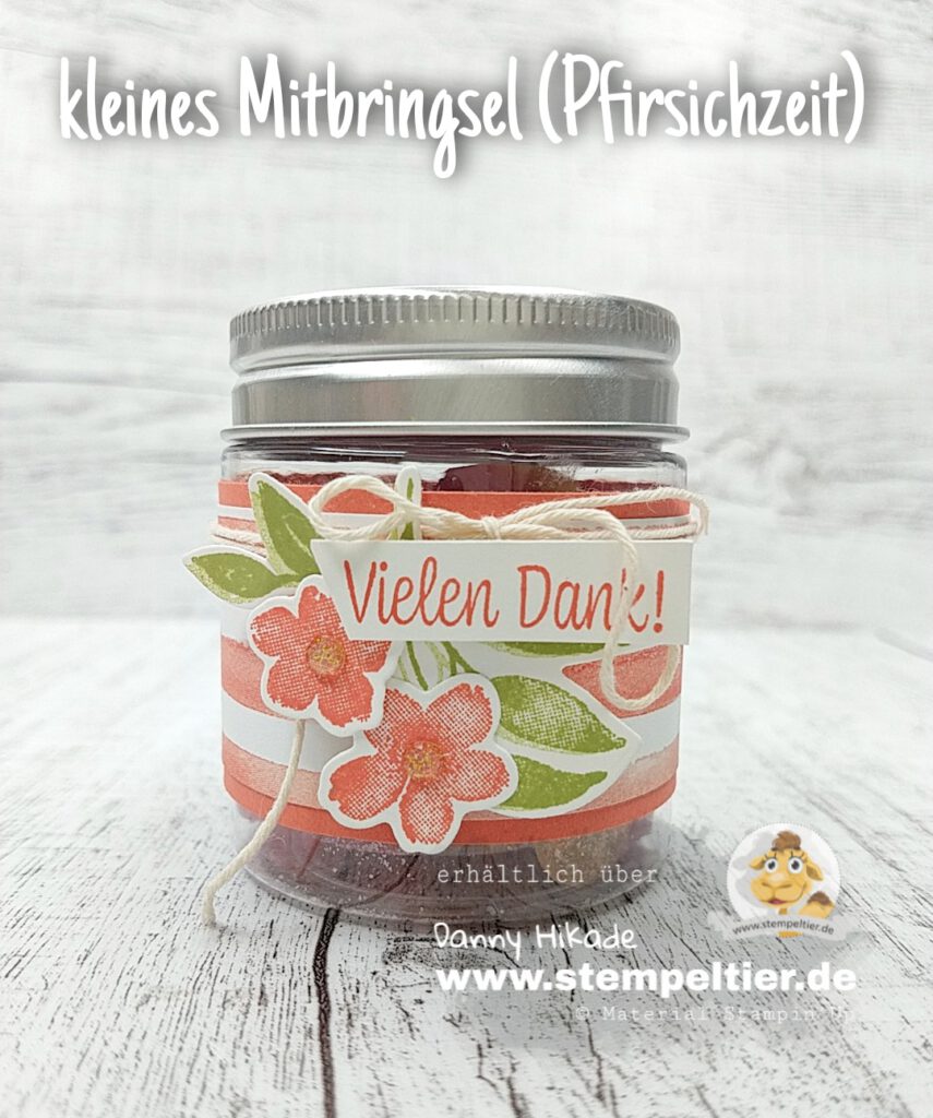 Stampin Up Pfirsichzeit Verpackung Gummibärchen Stempeltier