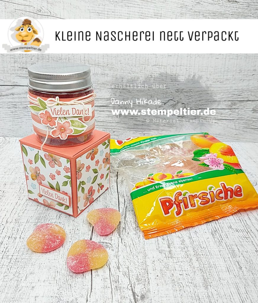 stampin Up Pfirsichzeit Marmeladengläser Verpackung