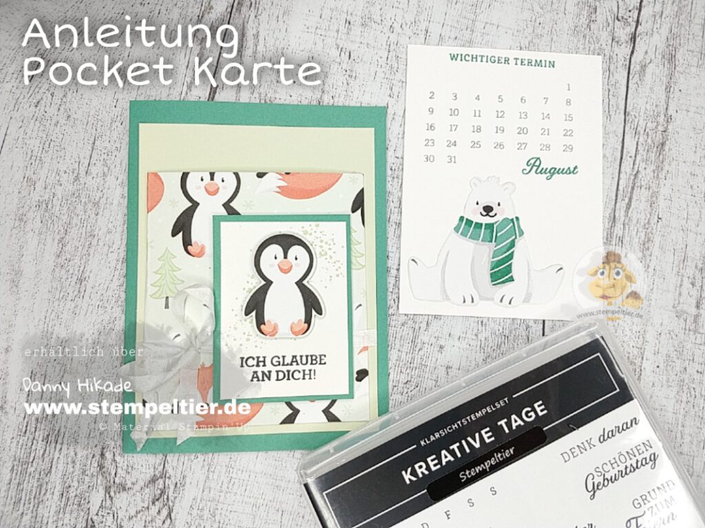 Stampin Up Anleitung Pocket Karte Technikkarte Stempeltier