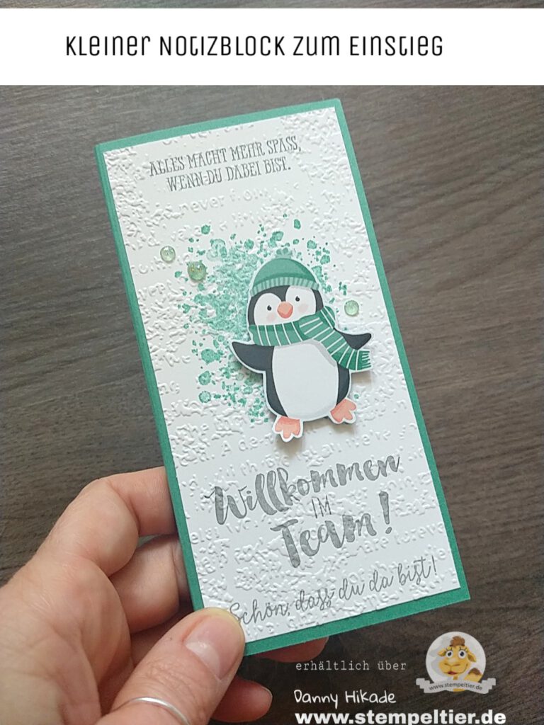 Stampin Up willkommen im Team Starterset Pinguin stempeltier