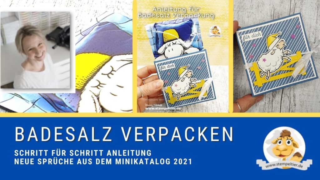 anleitung stampinup badesalz verpackung kneipp schafe knuddelgrüße