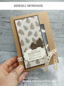 Stampin' Up Badesalz Verpackung stempeltier Weihnachten