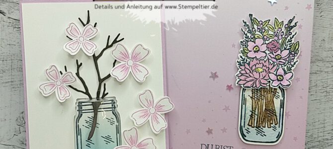 Blumen im GLAS – Freundschaftsblüten