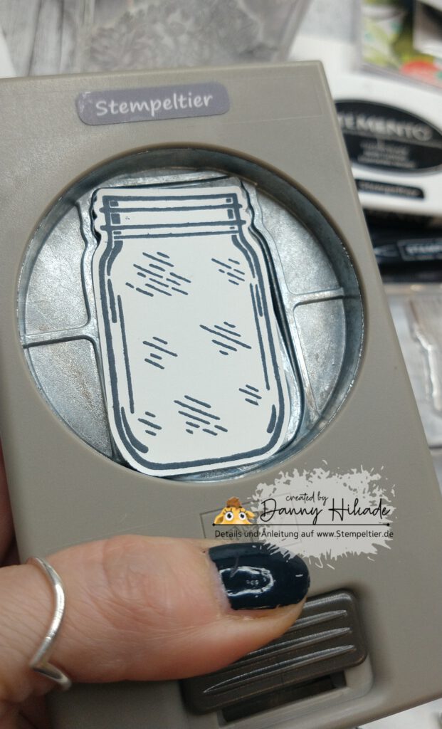 stampin up Einmachglas handstanze jar