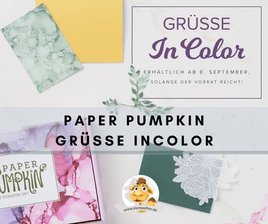 stampin up grüsse incolor paper pumpkin september 2021