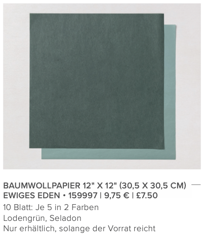 stampin up garten eden baumwollpapier stempeltier