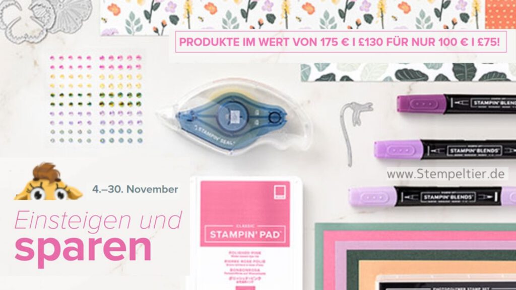 stampin up einsteigerangebot november 2021 demo werden starterset