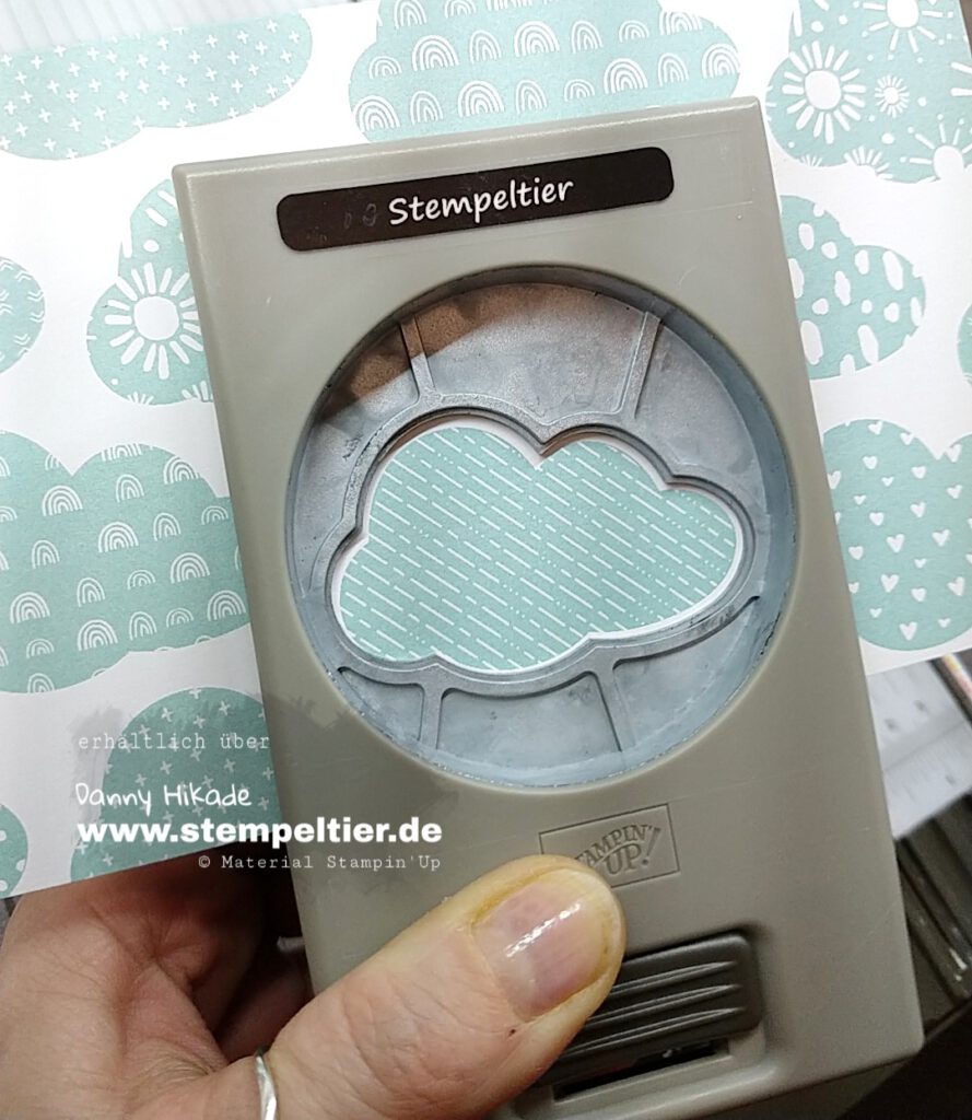 stampin up handstanze wolke SAB 2022 stempeltier regenbogen