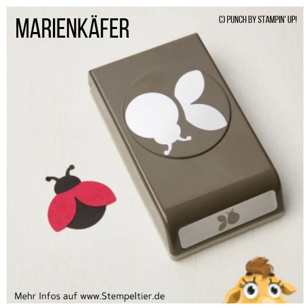 stampin up marienkäfer biene handstanze flotter käfer Stempeltier