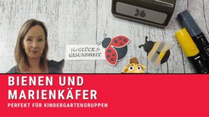 stampinup marienkäfer biene handstanze anleitung kindergarten erzieherin punchart