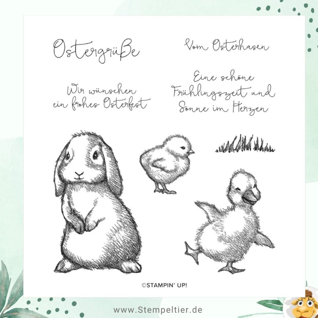 stampin up ostergrüsse basteln osterhase verpackung