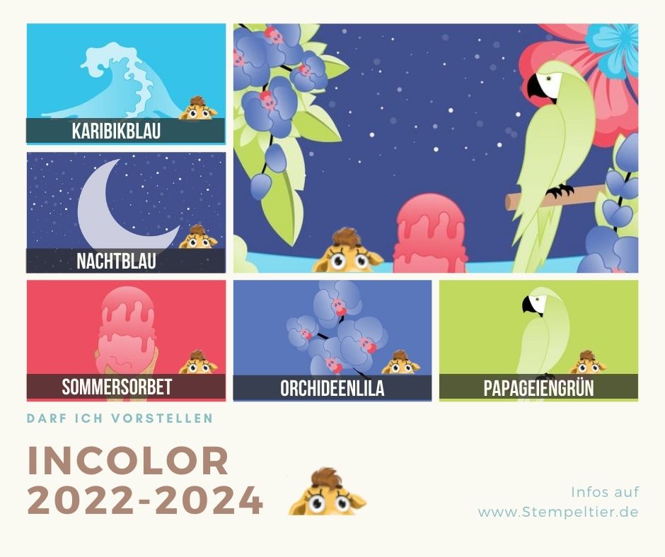 stampin up InColor 2022-2024