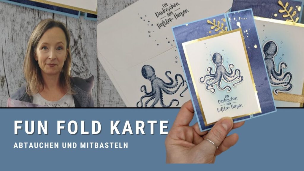 stampin up fun fold karte technikkarte anleitung video stempeltier