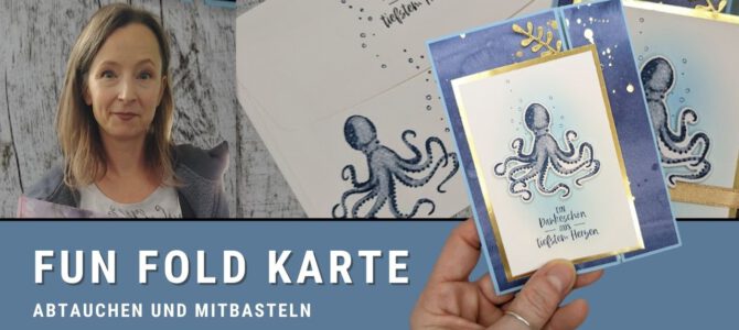 Abtauchen mit einer Fun Fold Karte