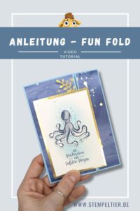 stampin up anleitung fun fold technik einfach abtauchen ozean stempeltier