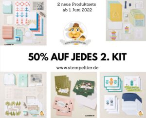 Stampin up sale 50% Bogo zweite Kartenkit Set Juni 2022