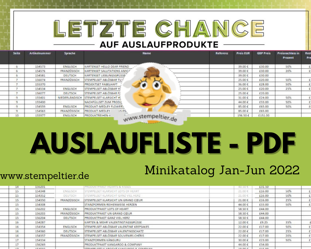 stampin up auslaufliste minikatalog jan juni 2022 download