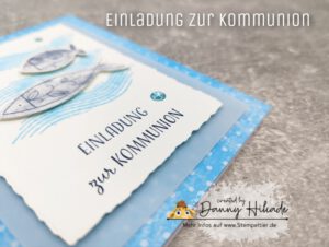 stampin up feierliche fische kommunion