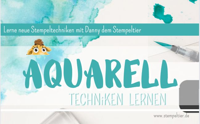 lerne Aquarelltechniken Stampin up watercolor anleitung was brauche ich stempeltier