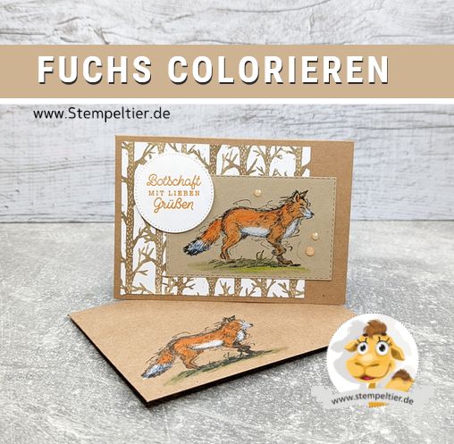 stampin up stylish sketches fuchs colorieren