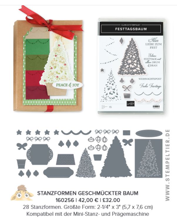 stampin up geschmückter baum festtagsbaum stempeltier