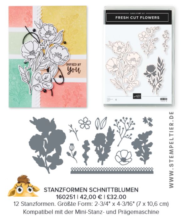 stampin up schnittblumen fresh cut flowers stempeltier