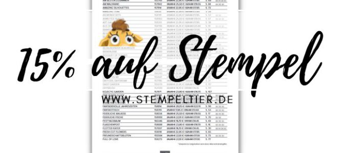 24 Stunden Stempelaktion & Sammelbestellung