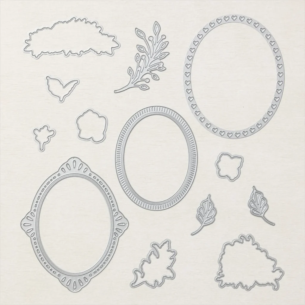 stampin up oval gerahmt mit blumen 163131o01