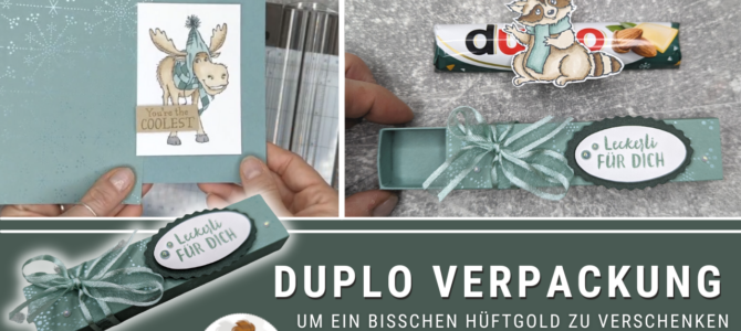 Duploverpackung mit Elchkarte | Anleitung