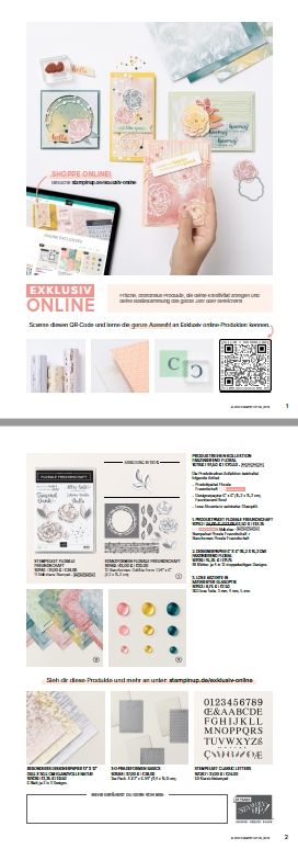 flyer stampin up online exclusiv florale freude stempeltier