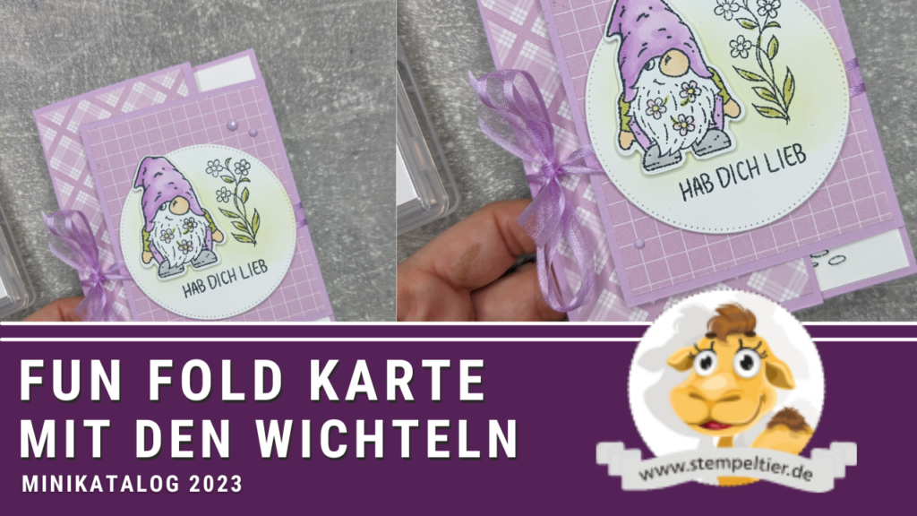 stampin up fun fold wichtel karte anleitung