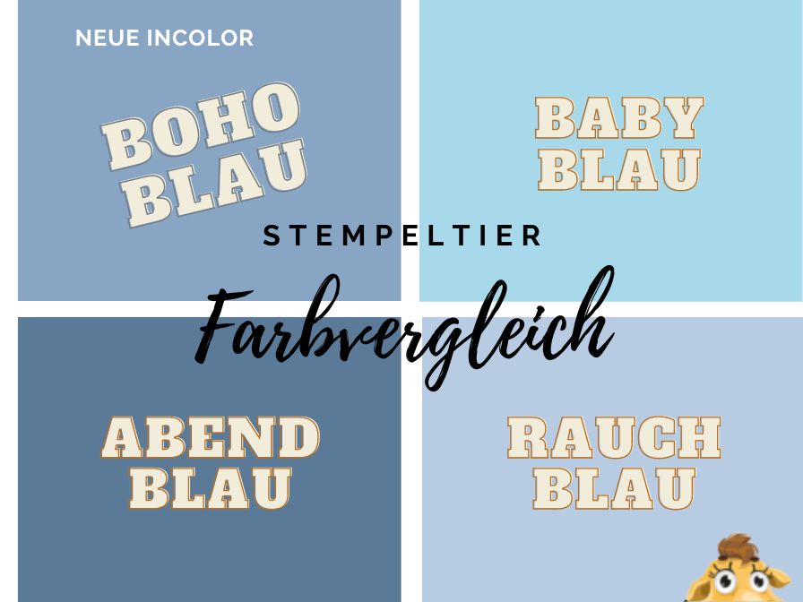 stampin up boho blau 2023 farbvergleich stempeltier