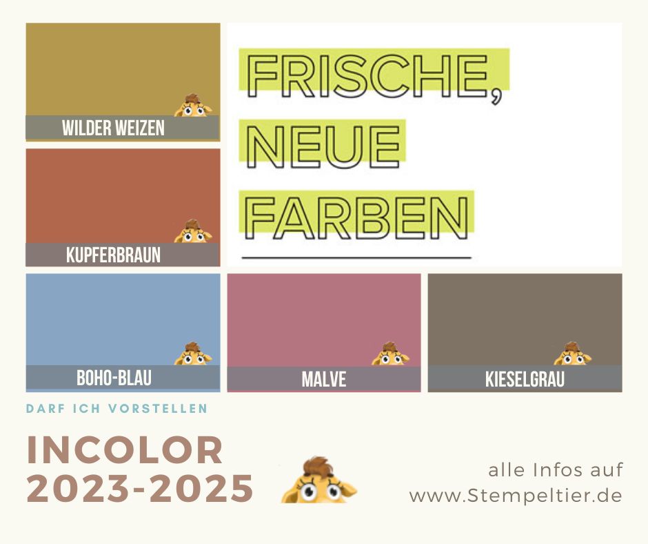 stampin up farbwechsel Übersicht InColor 2023-2025