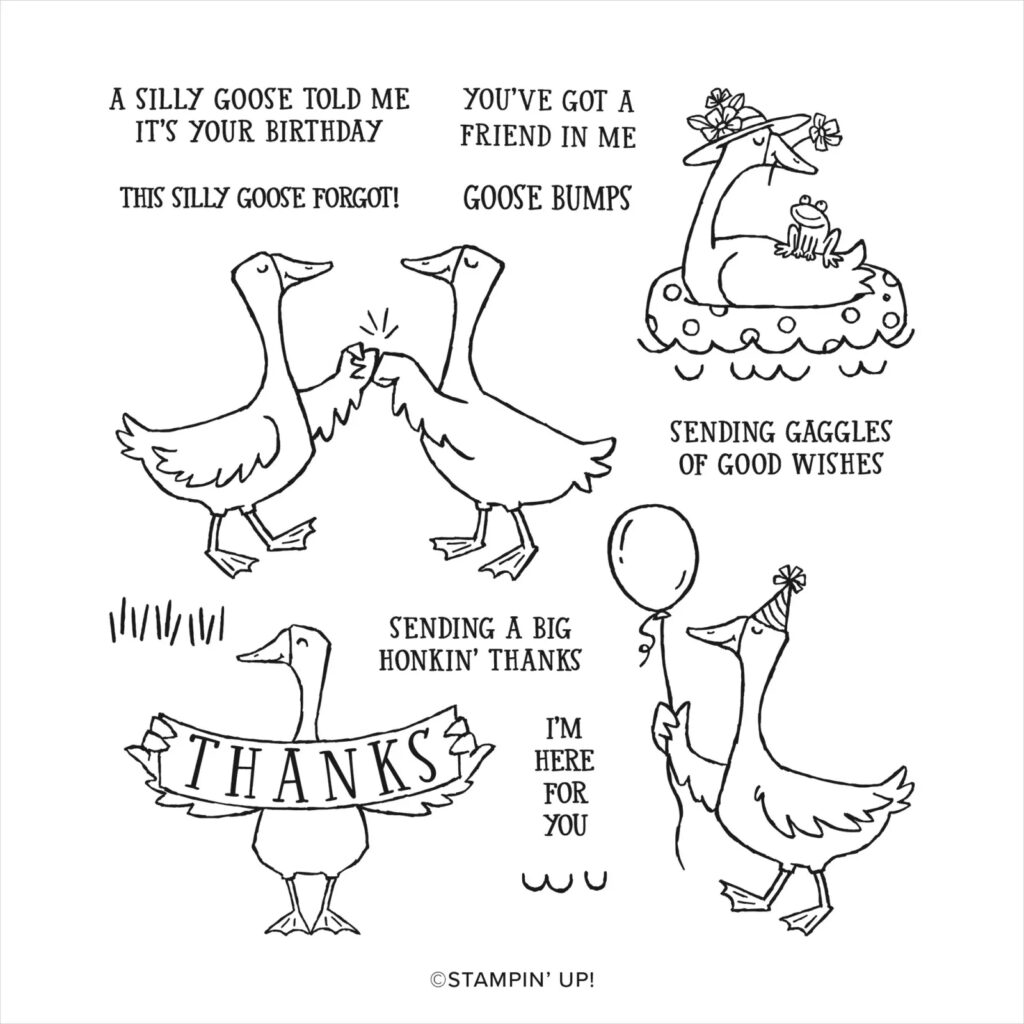 stampin up gänse silly goose