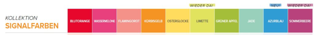 stampin up neue Signalfarben 2023 farbwechsel liste stempeltier
