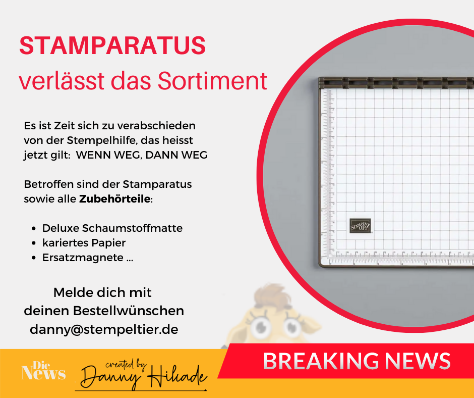 stampin up stamparatus verlässt das sortiment 2023