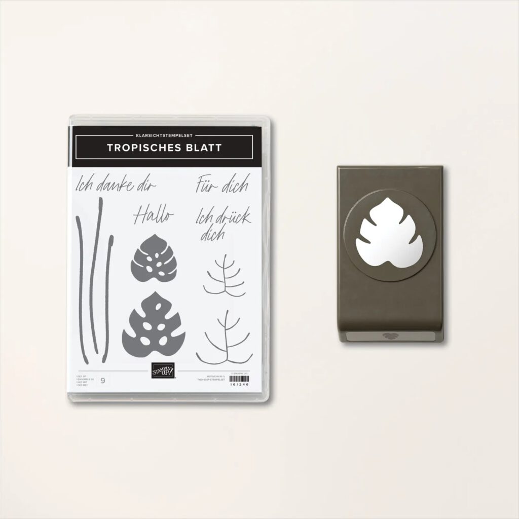 stampin up monstera tropisches Blatt