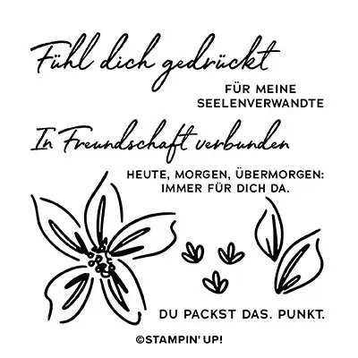 stampin up kit seelenverwandt stempelset sprüche deutsch stempeltier