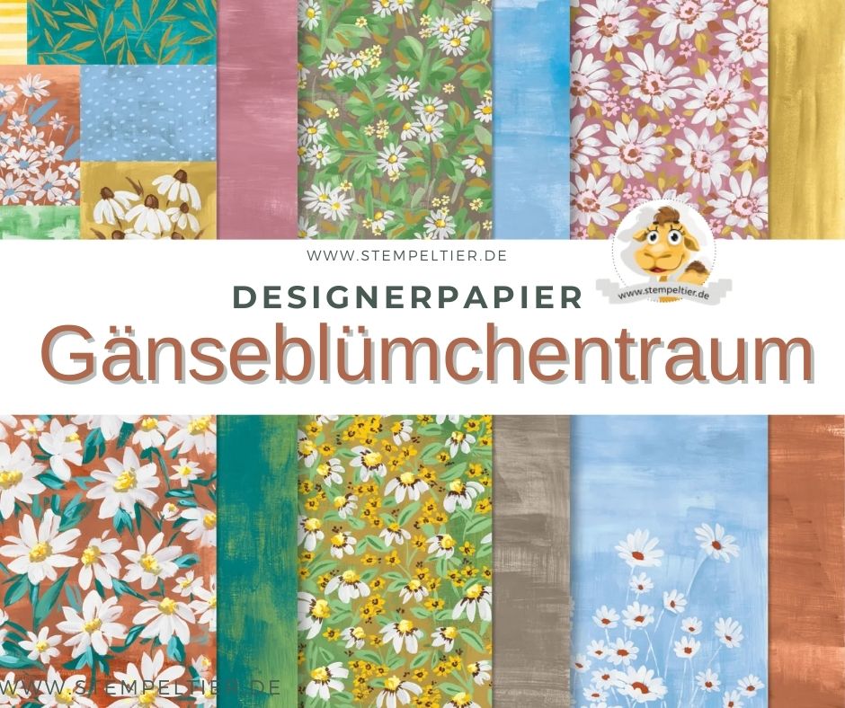 stampin up Designerpapier Gänseblümchentraum 2023