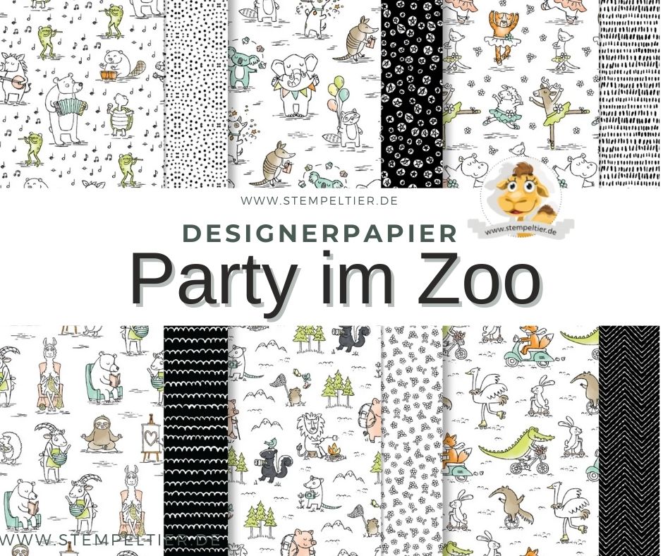 stampin up Designerpapier Party im Zoo 2023